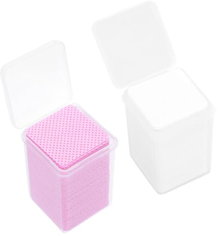 Beavorty Lingettes en Coton pour Enlever Colle Extensions de Cils 200 Pièces, Nettoyant Flacons de Colle, Usage Professionnel Salon et Voyage, Doux