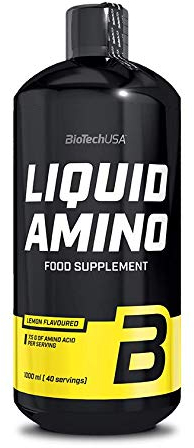BioTechUSA Liquid Amino | Complemento Alimenticio Saborizado | con 12g de Aminoácidos | Vitamina B6, B12 añadida | 1000 ml | Naranja