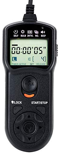 JJC Intervalometer Timer Remote Shutter Release Time Laspe for Nikon Z8 Z9 D850 D810A D810 D800 D800E D700 D500 D5 D4 D4s D3 D3s D2H D2X D2Xs D1H D1 D300s D300 D200 D100 and More Nikon Cameras