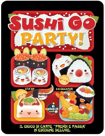 uplay.it edizioni Sushi Go Party!, Gioco di Carte, 2-8 Giocatori, 181 Carte, 20 Minuti