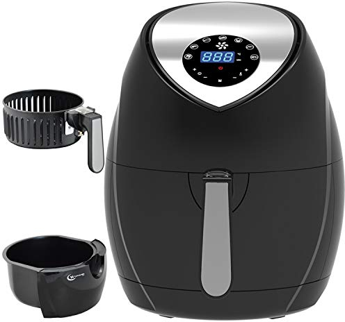 FREIDORA, FREIDORA DE AIRE CALIENTE, FREIDORA SIN GRASA - HORNO MULTIUSOS, MINI HORNO, FREIDORA DE AIRE CALIENTE SIN ACEITE Aerogril ECO AIR-PROFI 1350W - en negro