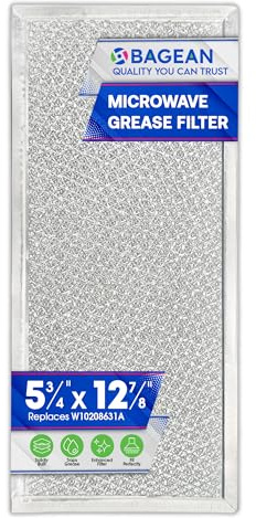 Bagean Microwave Filter 5.8x12.9 Fits Whirlpool W10208631A Grease Filters