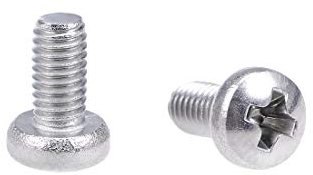 sourcing map 30 Stk Maschinenschrauben Platte Kreuzschlitzschrauben Bolzen M3x6mm