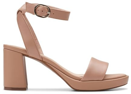 Clarks Women's Ambyrlyn Bay Pump, Warm Beige Lea, 5 UK