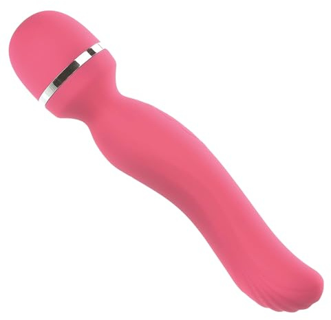 Adam and Eve Intimate Curves Powerful Silicone Vibrator Wand Massager, Waterproof Clitoral Stimulator 7.75 Inches, 10 Speed Rechargeable Magic Massager for Women, Adult Toy for Couples, Pink Finish