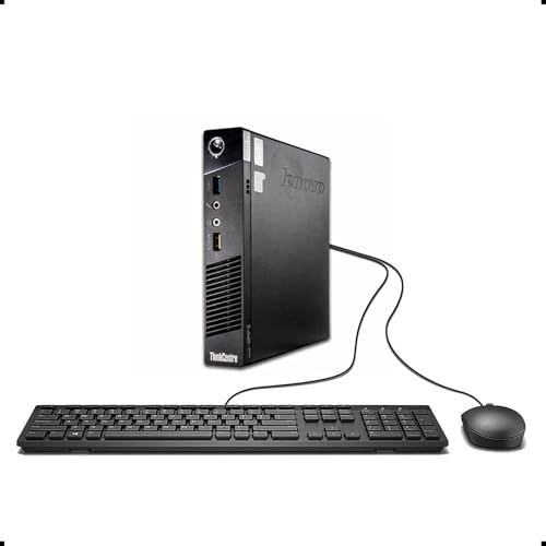 Lenovo ThinkCentre M93/M93P Mini PC de escritorio, Intel Core i5-4570, 8 GB de RAM, 120 GB SSD, WiFi, Bluetooth, teclado QWERTY de EE.UU., Windows 11 Pro (reacondicionado)