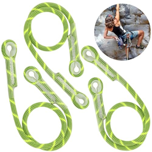 Machify Prusik - Paquete de 3 cuerdas Prusik de 10 mm, cuerda prusik de nailon precosida, Kevlar y bucle de fricción de poliéster, cuerda multiusos para escalada, camping, senderismo y equipo al aire