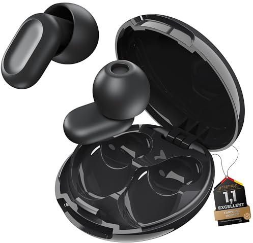 Ear Plugs for Sleep - 35dB Laboratory-Grade Sound Isolation | SkinFit™ Technology | Sleep Like a Baby | for Travel & Concert | 4-Size Fit (XS/S/M/L)-Black
