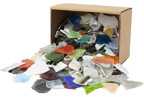 Creativ 55548 Mosaiksteine, Größe 15-60 mm, Stärke 5 mm, 2 kg