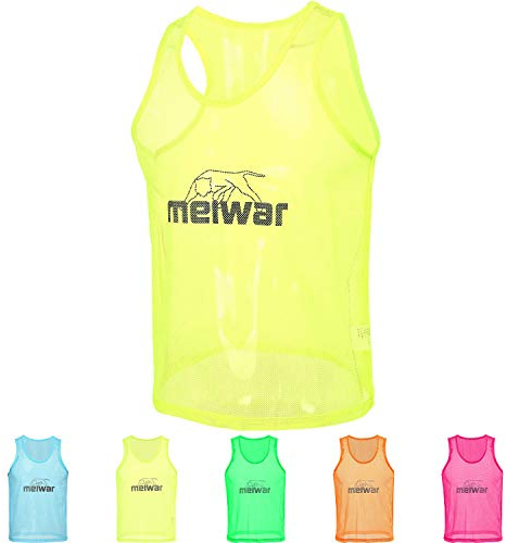 meiwar Leibchen - 10er Set Trainingsleibchen I Größe M/L I Gelb