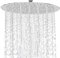 SupKonXi Rain Shower 8 Inch Round Built-in Shower Head 304 Stainless Steel Polished Mirror Effect Shower Head Rain Shower with Anti-Limescale Nozzles 20 cm Waterfall Rain Shower Head