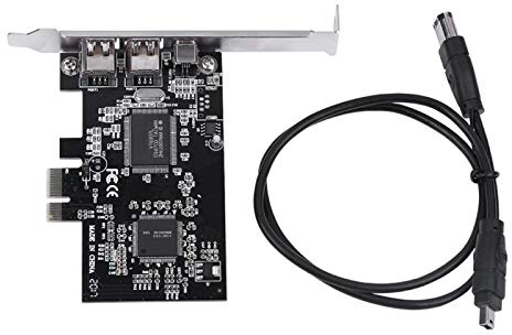 PCI-E PCI Express FireWire 1394a IEEE 1394 handkontrollkort med Firewire-kabel, PCI Expresskort/styrenhetskort stöder 10/8/7/Vista/XP/2000/ME/98SE/Server 2003–2008 32/64-bitars för Mac