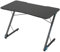 COSTWAY Gaming Computer Desk with LED Lights, Z-Shaped Ergonomic PC Racing Table Work Study Workstation for Home Office Playroom, 110 x 60 x 78cm