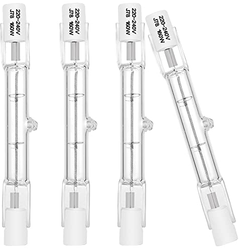 EKSAVE Halogenlampen R7s 78mm 80W Halogenstablampe 230V 2700K Warmweiß 1530LM Dimmbar(4 Stück)