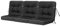Bjird Bankauflage für Gartenmöbel, Gartenbank, Polsterauflage für Hollywoodschaukel, Auflagen für Gartenschaukelkissen, Sitzkissen, Stuhlauflage, Indoor/Outdoor - Schwarz - 150 cm (3 x 50 cm)
