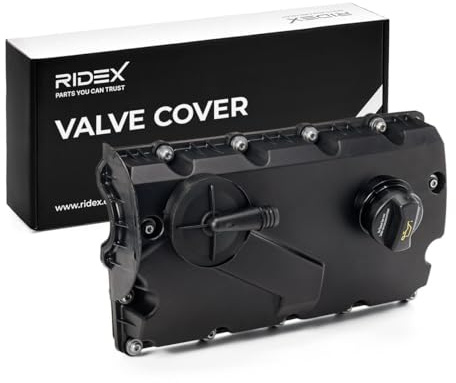 RIDEX 977C0028 Coperchio punterie con guarnizione coperchio valvole con valvola di sfiato con tappo di chiusura Compatibilità con VW Golf IV Hatchback 1J1