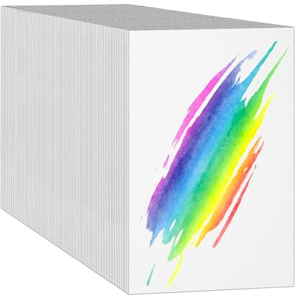 Brelet 150 Blätter Aquarellpapier 300 g/m²,10×15cm Watercolor Paper Wasserfarben Papier A6 Aquarellblock für DIY Aquarell Gouache Handlettering Aquarellbogen