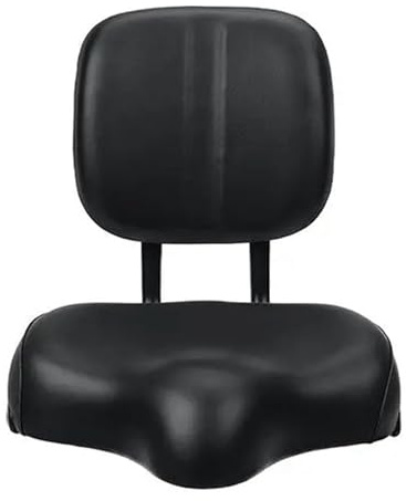 Übergroßer Fahrradsattel, Bequemer Ledersattel für Citybikes mit Latexfüllung, Bequeme Ledersitze Gefüllt mit Latex, Ausgezeichneter Ersatz Fahrradsattel für Damen und Herren mit Polsterung