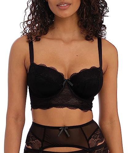 Freya Dam Demi & Balconette BH, svart, 80D