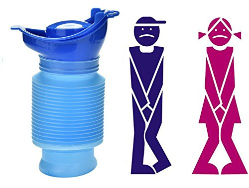 Camping Portable Toilette Bouteille Sac Voyage Potty Urine Entonnoir pour Unisexe Hommes Femmes Enfants Enfants Voiture Traffic Jam