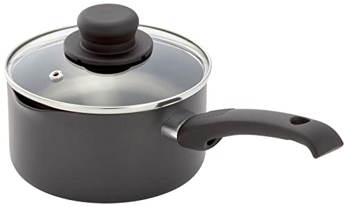 Judge Just Cook Teflon Non-Stick 16cm 1.2L Saucepan with Glass Lid, Induction Ready, Dishwasher Safe, Stay Cool Handles