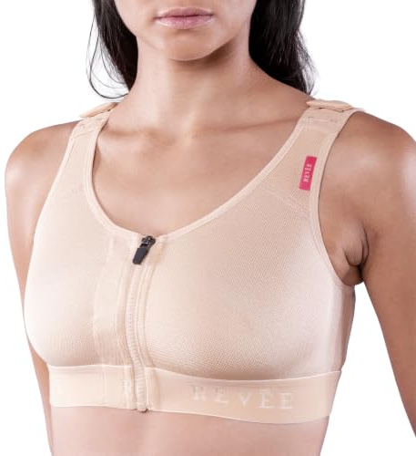 REVÉE Reggiseno Post-Operatorio per Mastoplastica, Riduttiva, Sostituzione Protesi, Mastopessi, Oncoplastica, Quadrantectomia - Gravidanza - Bra Elodie
