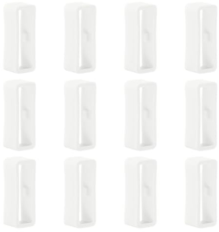 12pcs Soporte para Correa de Reloj para Garmin Vivoactive 4S Retenedor de Correa para Reloj Hebilla de Silicona de Anillo, para 18mm Correa de Reloj Inteligente de Pulsera