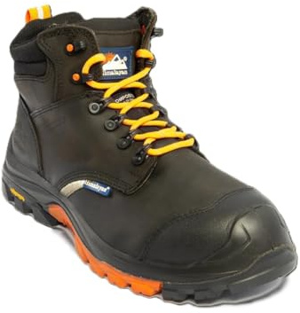 Himalayan Mens Vibram Reflecto Safety Non-Metallic Toe Ankle Boots UK 11 / EU 46 Black