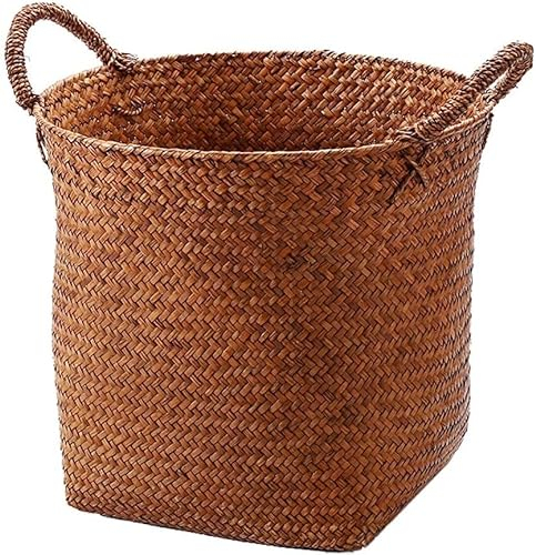 Blumentöpfe für draußen, Blumentöpfe, Gartentöpfe, Hängeeimer, Hängepflanzer, Blumentopf, Kleiner Blumentopf für den Haushalt, Hängevase, Blumentopf (Farbe: Braun, Größe: L)