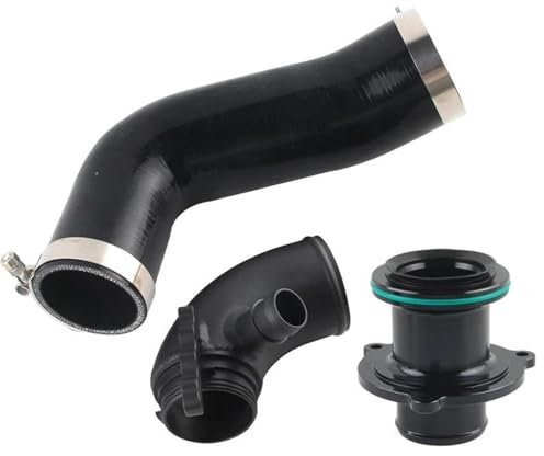Manguera De Entrada De Silicona Silenciador De Codo De Entrada Turbo Eliminar Para Asiento Para Leon MK3 Motor Cupra 3gen Admisión de aire Tomas de Aire del Automóvil(Negro)