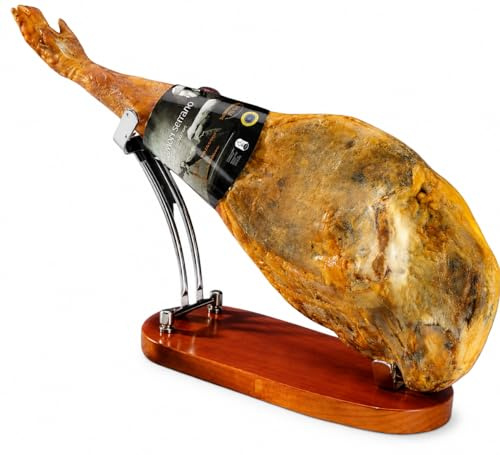 Savor Spain Jambon Serrano Reserva – Charcuterie Espagnole Affinée 6+ Mois | Saveur Douce & Équilibrée | Idéal Apéritifs, Tapas & Plateaux | Gastronomie Espagnole Authentique