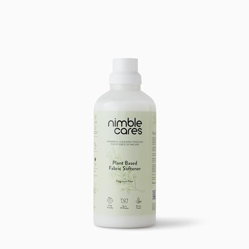 Nimble Cares Plant Based Fabric Softener|1000ml (Up To 70 washes) (Fragrance Free)