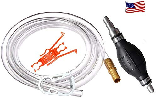 Rörmokare Siphon Pro – universell gas, olja, dricksvatten – 1 gl. Per min. - Med 20 cm slang och passar alla slangar, valfri längd - mässingsvikt och slangförlängare till diskbänksslang - mer gl. Per