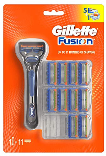 Gillette Fusion Rasierklingen 10er + Rasierer Für Männer