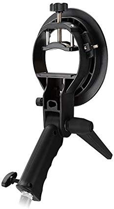 Bowens S-Type Speedlite Bracket with Hand Grip | Speedlite Adapter for Softbox Snoot & Light Shapers