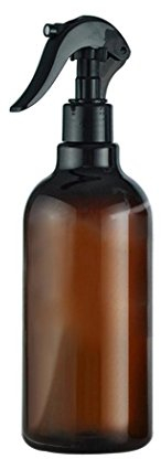 Bottiglie vuote in plastica ambrata con nebulizzatori neri, contenitore ricaricabile da 500 ml per oli essenziali, prodotti per la pulizia o aromaterapia