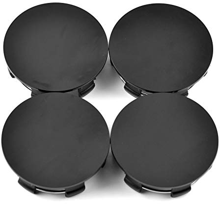 RhinoTuning 4 Stück Radnabenkappen für Nabendeckel OD 65 mm ID 59 mm, Schwarz Radnabenabdeckung Geeignet für Mustang Focus F150 Contour Rad, F8ZZ1030 2M5Z-1130-AA Felgendeckel