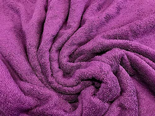 tela de rizo, color morado, tela de toalla, algodón 100%, albornoces, cambiadores, tela por metros, 1 metro x 160 cms, ENVIOS GRATUITOS