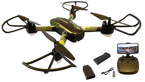 DF Models SkyWatcher Fun V2 Drone - RTF - FPV - Bambini dai 14 Anni in Su, Quadricottero, Max. 60 km/h, Drone Giocattolo Telecomandato - 9380
