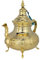 Marokkanische Teekanne Deluxe 6 Gold 2 l / 2 Liter Teekanne Gold mit Füßen