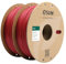 eSUN PLA+ Filament 1.75mm, 3D Drucker Filament PLA Plus, Maßgenauigkeit +/- 0.03mm, 1KG pro Spule, 2 Spulen 3D Druck Filament für 3D Drucker, Feuerrot