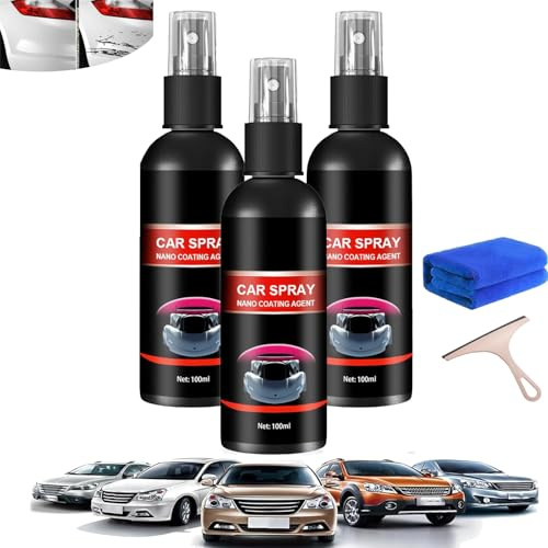 Nurafix Nano bilspray, Nurafix Nano repborttagare, Nano bil repborttagningsspray, bilrepor reparation nanospray, nanobil repor reparationsspray (3 st/100 ml)
