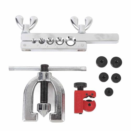 Kit de reparación de conducción de freno, tubo recubierto de cobre para de frenado hidráulico con herramienta de abocino 25 pies 3/16 pulgadas