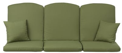 PATIO Hollywoodschaukel Auflage 170 cm Salerno 3 Sitzauflagen mit Seitenkissen Gartenbank Gartenstuhl Auflage mit Schnüren