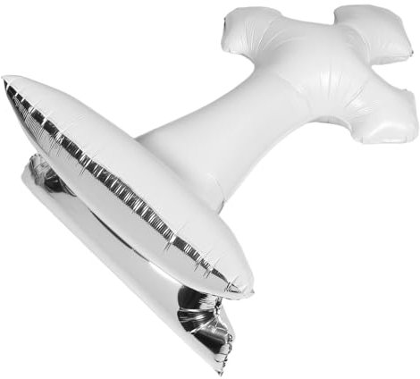 Abaodam Kreuzförmiger Folienballon Für Taufen Babypartys Und Religiöse Feiern Aluminiumfolie Einfach Zu Befüllen Deko Für Neugeborene Und Feste