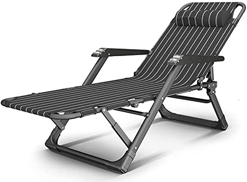 Chaise longue pliante réglable avec oreiller – Inclinable pour piscine, jardin, plage et camping – Confort et relaxation ultimes