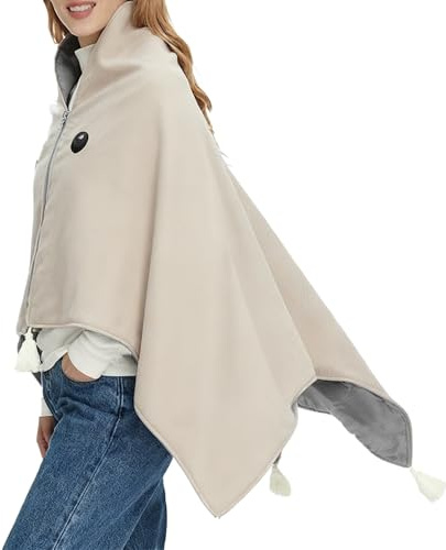 Coperta termica riscaldante, 140 x 80 cm, controllo di più fasi, copertura riscaldante morbida, rete migliorata di supporto per terapia di comfort stagionale, funzione di benessere e regolazione della
