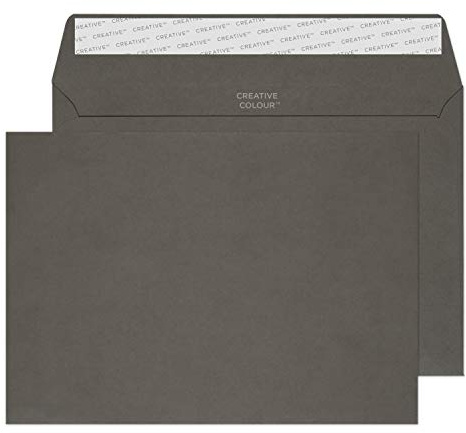 Blake Creative Colour C5 162 x 229 mm 120 gsm Peel & Seal Wallet Envelopes (45324) Graphite Grey - Pack of 25
