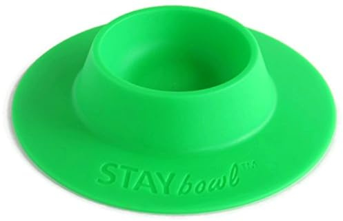 STAYbowl Tip-Proof Ergonomic Pet Bowl for Guinea Pig and Other Small Pets, 1/4-Cup Small Size, Spring Green