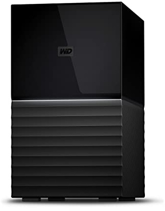 WD My Book Duo Desktop-Festplatte, 16 TB, USB 3.0 mit Passwortschutz und automatischer Sicherungssoftware, schwarz